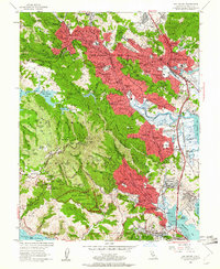 Download a high-resolution, GPS-compatible USGS topo map for San Rafael, CA (1961 edition)