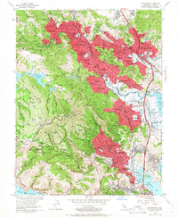Download a high-resolution, GPS-compatible USGS topo map for San Rafael, CA (1966 edition)