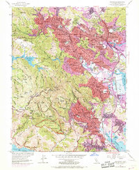Download a high-resolution, GPS-compatible USGS topo map for San Rafael, CA (1969 edition)