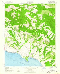 Download a high-resolution, GPS-compatible USGS topo map for San Simeon, CA (1960 edition)