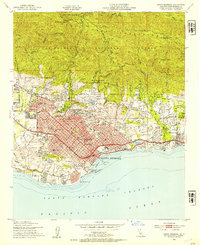 1952 Map of Santa Barbara, 1953 Print