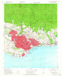 1952 Map of Santa Barbara, 1965 Print