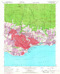 1952 Map of Santa Barbara, 1968 Print