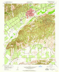 Download a high-resolution, GPS-compatible USGS topo map for Santa Paula, CA (1960 edition)