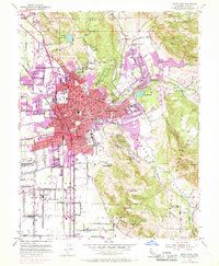 Download a high-resolution, GPS-compatible USGS topo map for Santa Rosa, CA (1969 edition)