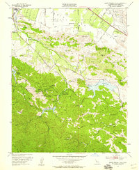 preview thumbnail of historical topo map of Santa Clara County, CA in 1953