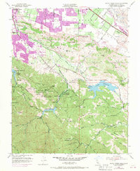 Download a high-resolution, GPS-compatible USGS topo map for Santa Teresa Hills, CA (1970 edition)