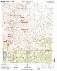 Download a high-resolution, GPS-compatible USGS topo map for Santiago Creek, CA (2000 edition)