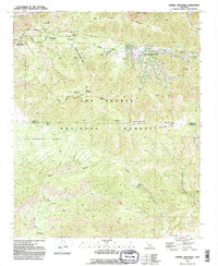 Download a high-resolution, GPS-compatible USGS topo map for Sawmill Mountain, CA (1991 edition)