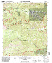 Download a high-resolution, GPS-compatible USGS topo map for Sawmill Mountain, CA (2000 edition)