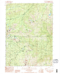 Download a high-resolution, GPS-compatible USGS topo map for Seven Lakes Basin, CA (1986 edition)