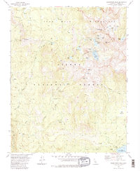 Download a high-resolution, GPS-compatible USGS topo map for Sharktooth Peak, CA (1982 edition)