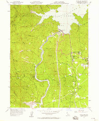 Download a high-resolution, GPS-compatible USGS topo map for Shasta Dam, CA (1958 edition)