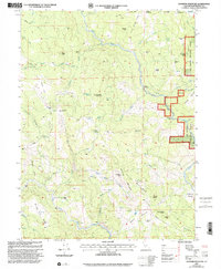 Download a high-resolution, GPS-compatible USGS topo map for Showers Mountain, CA (2001 edition)