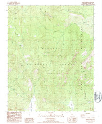 Download a high-resolution, GPS-compatible USGS topo map for Sirretta Peak, CA (1987 edition)