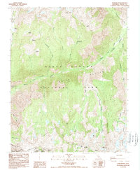 Download a high-resolution, GPS-compatible USGS topo map for Slide Bluffs, CA (1988 edition)