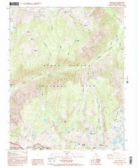 Download a high-resolution, GPS-compatible USGS topo map for Slide Bluffs, CA (1994 edition)