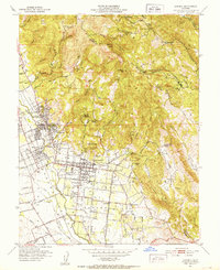 preview thumbnail of historical topo map of Sonoma, CA in 1951
