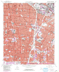 Download a high-resolution, GPS-compatible USGS topo map for South Gate, CA (1988 edition)