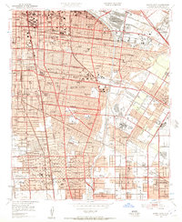 Download a high-resolution, GPS-compatible USGS topo map for South Gate, CA (1957 edition)