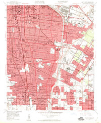 Download a high-resolution, GPS-compatible USGS topo map for South Gate, CA (1960 edition)