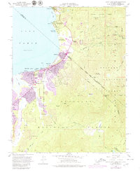 preview thumbnail of historical topo map of South Lake Tahoe, CA in 1955