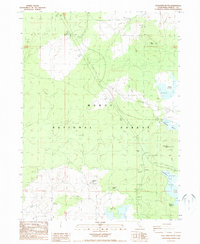 Download a high-resolution, GPS-compatible USGS topo map for Spaulding Butte, CA (1988 edition)