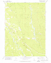 preview thumbnail of historical topo map of Trinity County, CA in 1973