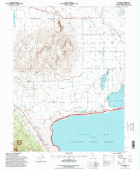 preview thumbnail of historical topo map of Lassen County, CA in 1994