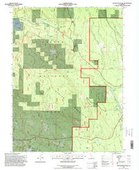 preview thumbnail of historical topo map of Plumas County, CA in 1995