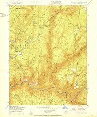 Download a high-resolution, GPS-compatible USGS topo map for Strawberry Valley, CA (1950 edition)