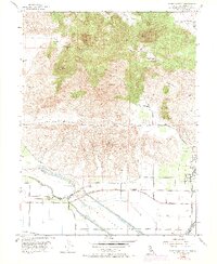 1954 Map of Sutter Buttes, 1974 Print