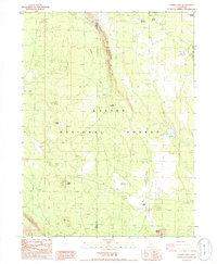 preview thumbnail of historical topo map of Lassen County, CA in 1985