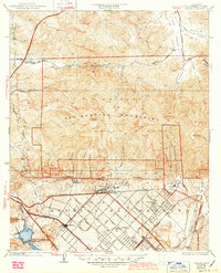 preview thumbnail of historical topo map of Los Angeles County, CA in 1935