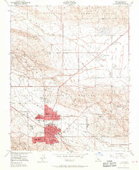 1950 Map of Taft, 1969 Print