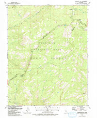 preview thumbnail of historical topo map of Tuolumne County, CA in 1990