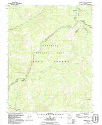 preview thumbnail of historical topo map of Tuolumne County, CA in 1992
