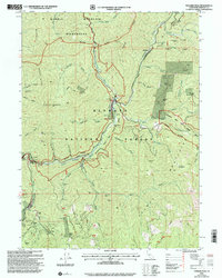 Download a high-resolution, GPS-compatible USGS topo map for Tanners Peak, CA (2004 edition)