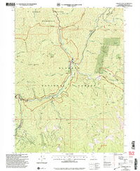 Download a high-resolution, GPS-compatible USGS topo map for Tanners Peak, CA (2004 edition)