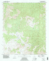 preview thumbnail of historical topo map of Kern County, CA in 1992