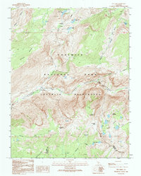 Download a high-resolution, GPS-compatible USGS topo map for Ten Lakes, CA (1995 edition)