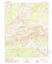 Download a high-resolution, GPS-compatible USGS topo map for Ten Lakes, CA (1990 edition)