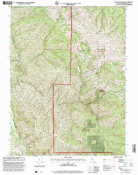 preview thumbnail of historical topo map of Mendocino County, CA in 1995