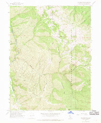 Download a high-resolution, GPS-compatible USGS topo map for Thatcher Ridge, CA (1969 edition)