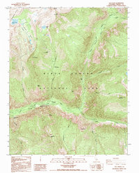 preview thumbnail of historical topo map of Fresno County, CA in 1992