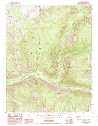 preview thumbnail of historical topo map of Fresno County, CA in 1988