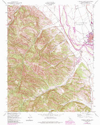 Download a high-resolution, GPS-compatible USGS topo map for Thompson Canyon, CA (1984 edition)