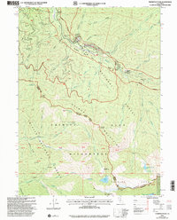 Download a high-resolution, GPS-compatible USGS topo map for Thompson Peak, CA (2004 edition)