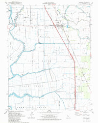 Download a high-resolution, GPS-compatible USGS topo map for Thornton, CA (1985 edition)