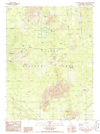 Download a high-resolution, GPS-compatible USGS topo map for Thousand Lakes Valley, CA (1985 edition)